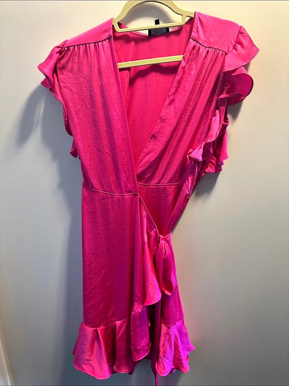 For All Mankind Women'Small Ruffle Maxi Dress in Pink Size Small Like New
